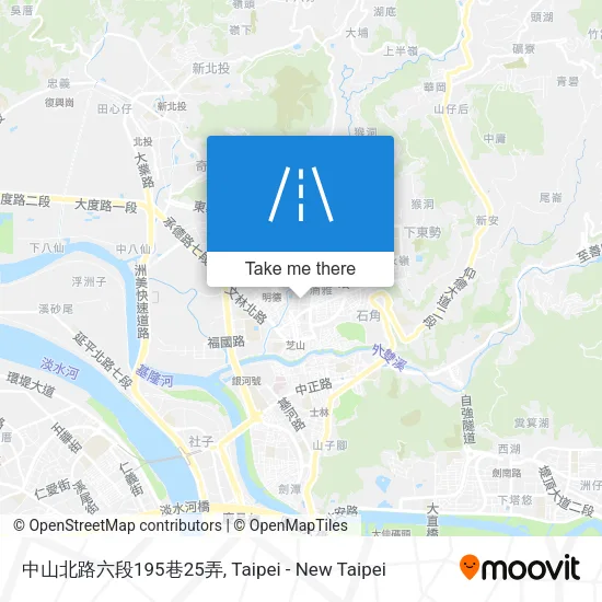 中山北路六段195巷25弄地圖