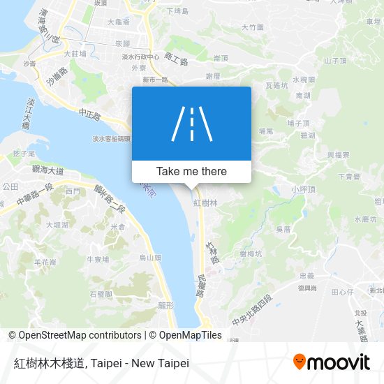 紅樹林木棧道 map
