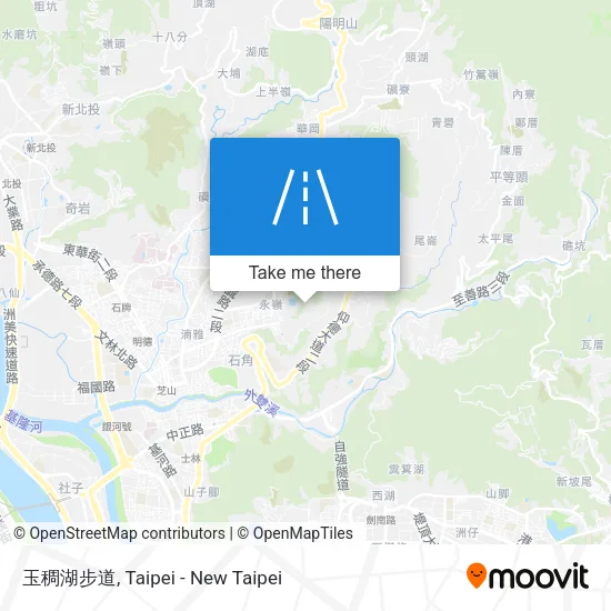 玉稠湖步道 map