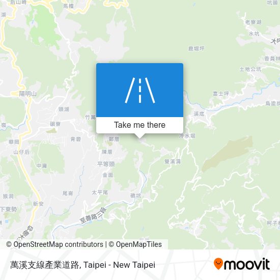 萬溪支線產業道路地圖