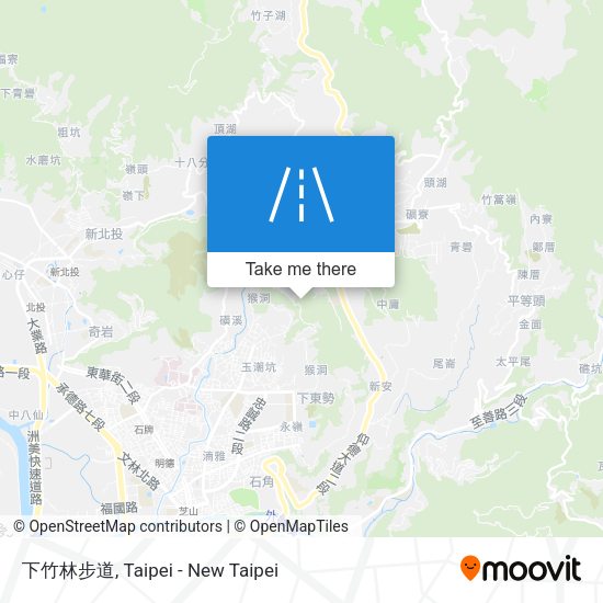 下竹林步道 map