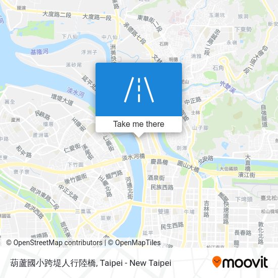 葫蘆國小跨堤人行陸橋 map