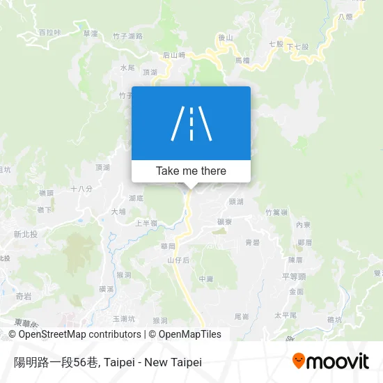 陽明路一段56巷地圖
