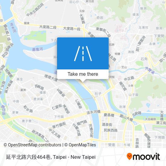 延平北路六段464巷地圖