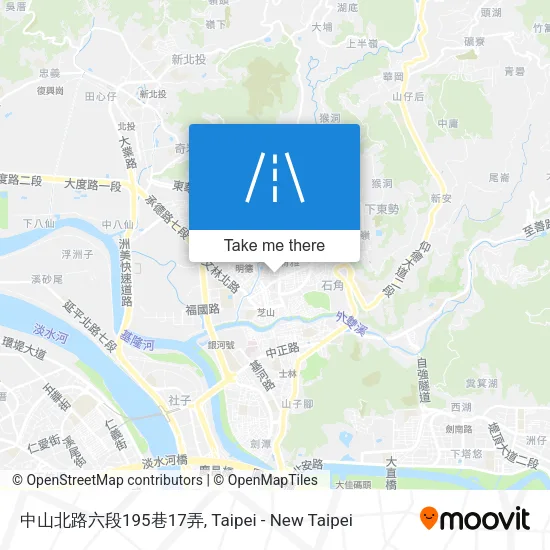 中山北路六段195巷17弄地圖