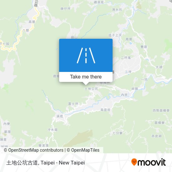 土地公坑古道 map
