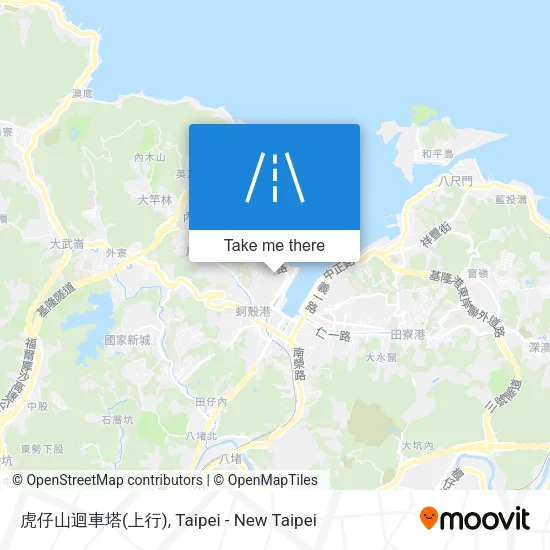 虎仔山迴車塔(上行) map