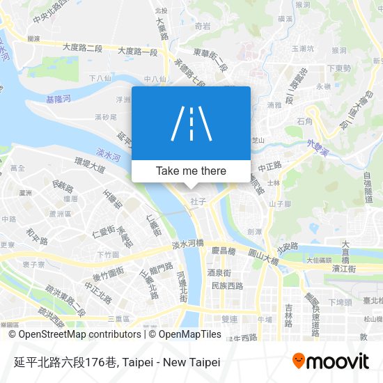 延平北路六段176巷地圖