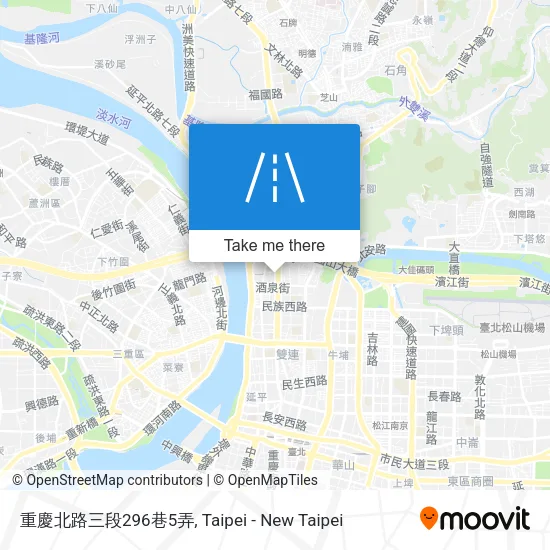 重慶北路三段296巷5弄地圖
