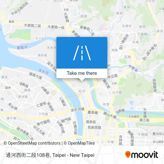 通河西街二段108巷地圖