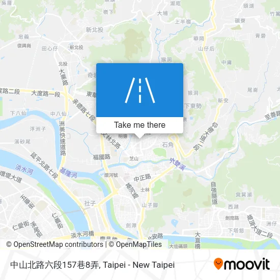 中山北路六段157巷8弄地圖