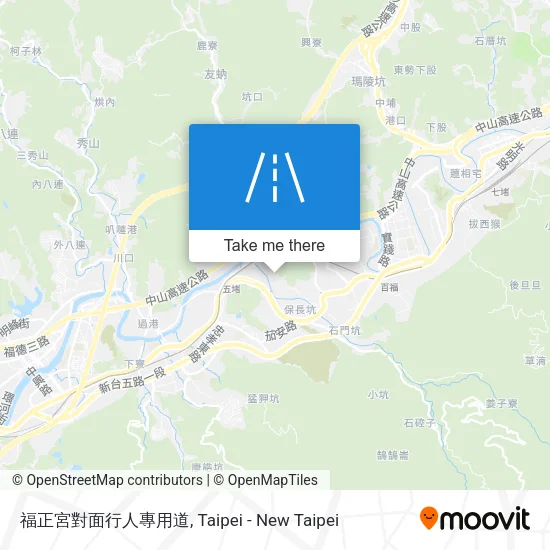 福正宮對面行人專用道地圖