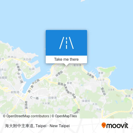 海大附中主車道 map