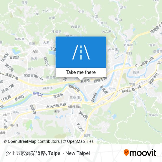 汐止五股高架道路地圖