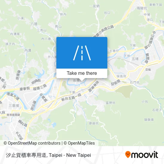 汐止貨櫃車專用道 map