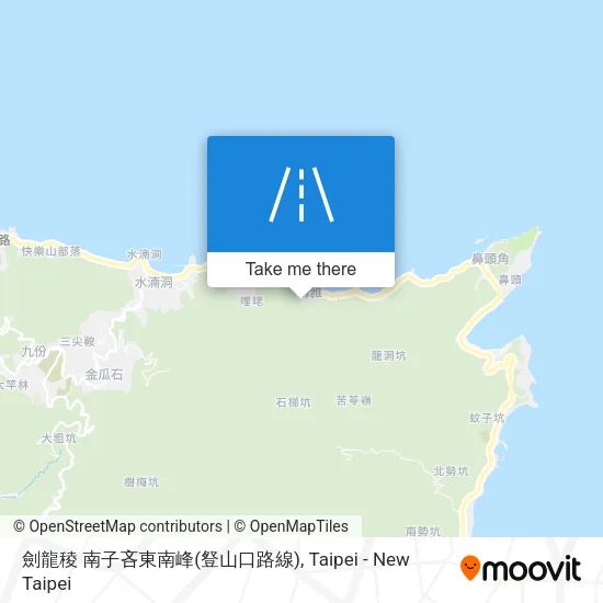 劍龍稜 南子吝東南峰(豋山口路線) map
