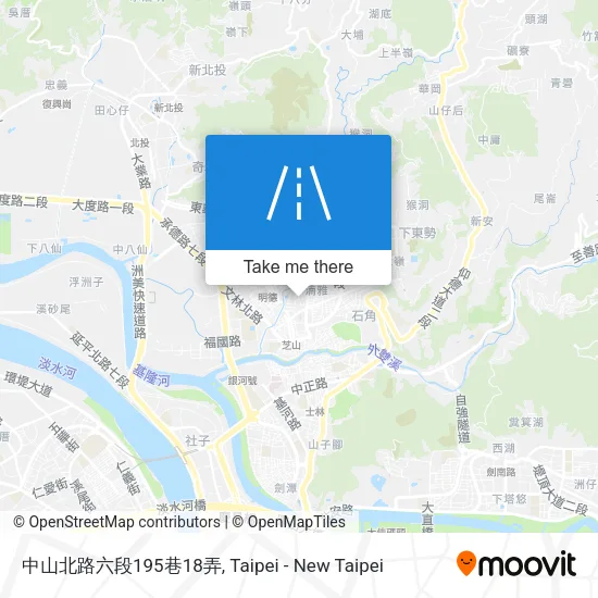 中山北路六段195巷18弄地圖