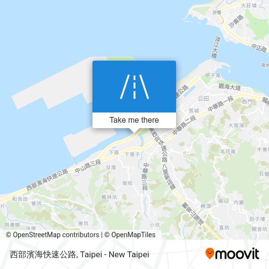 西部濱海快速公路 map