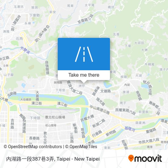 內湖路一段387巷3弄地圖