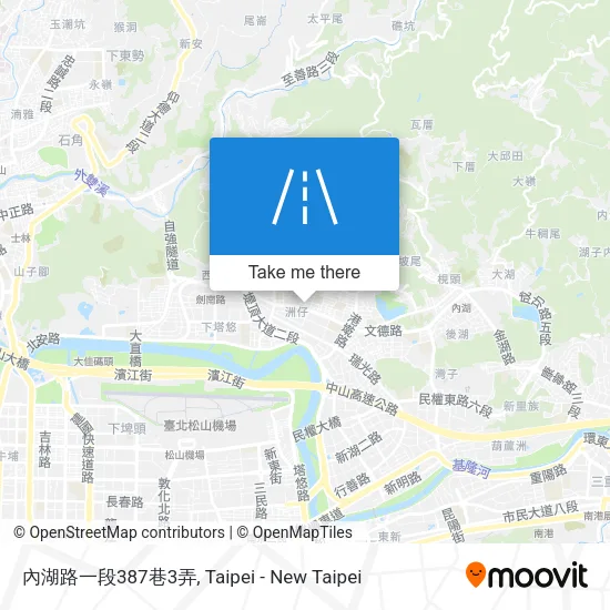 內湖路一段387巷3弄地圖