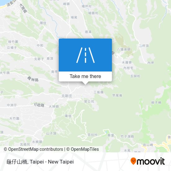 龜仔山橋地圖