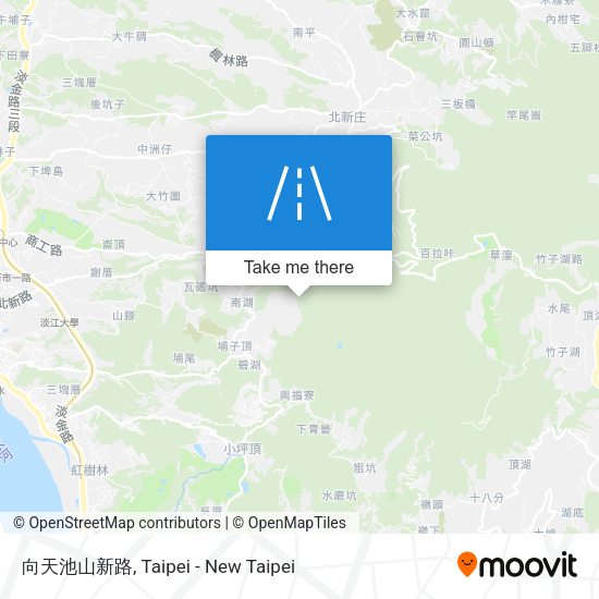 向天池山新路 map