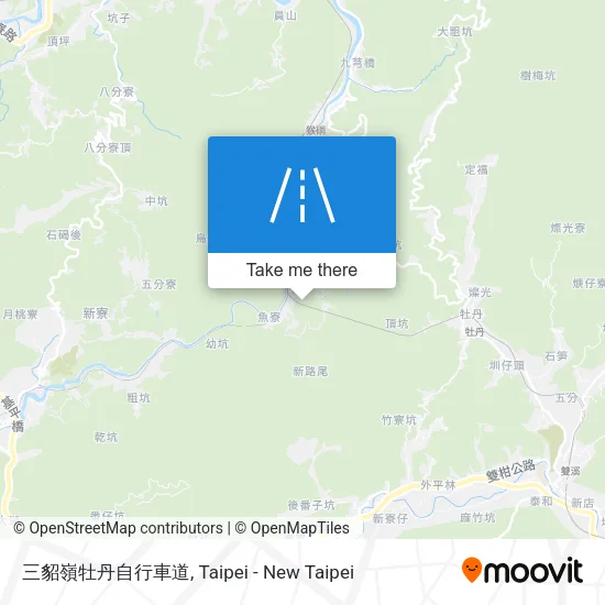 三貂嶺牡丹自行車道 map