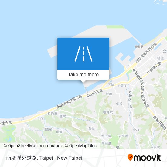 南堤聯外道路 map