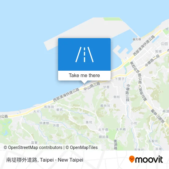 南堤聯外道路 map