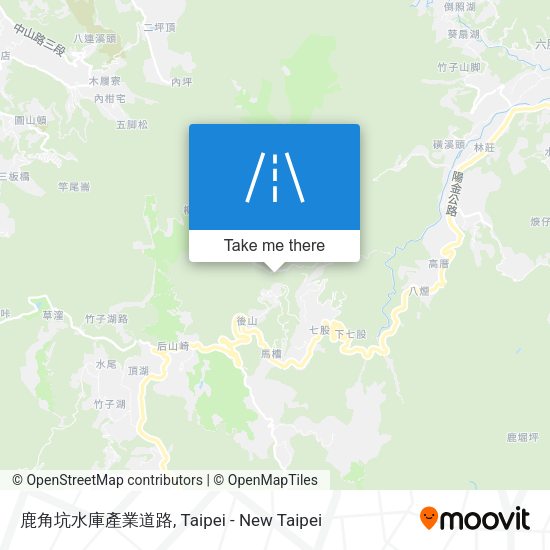 鹿角坑水庫產業道路地圖