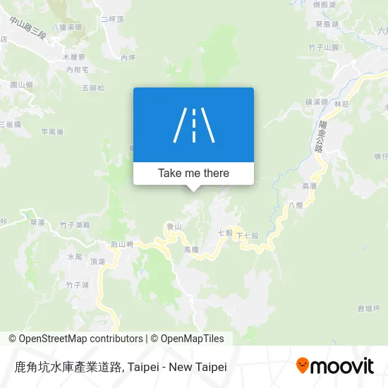 鹿角坑水庫產業道路 map