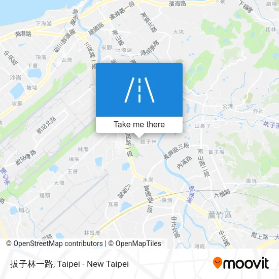 拔子林一路地圖