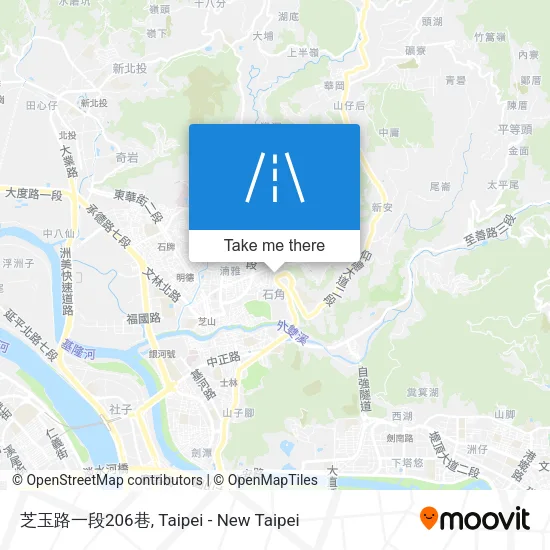 芝玉路一段206巷地圖