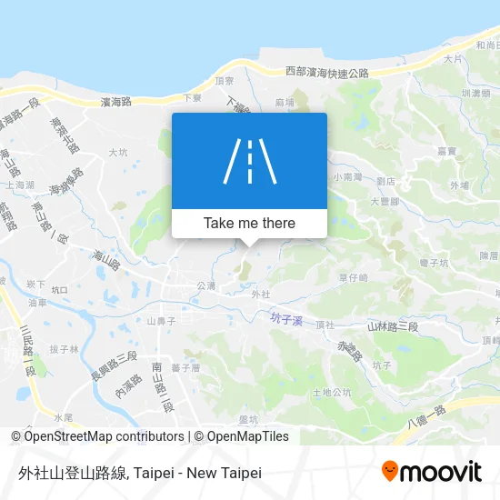 外社山登山路線地圖