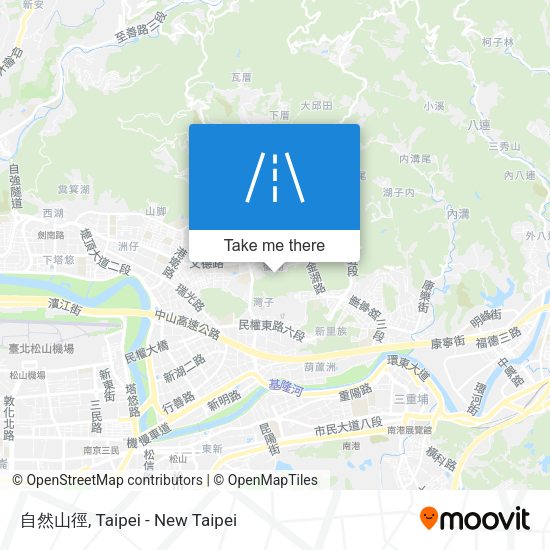 自然山徑 map