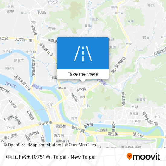 中山北路五段751巷地圖