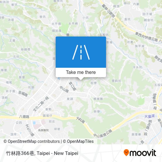 竹林路366巷地圖