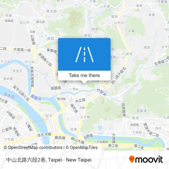 中山北路六段2巷地圖