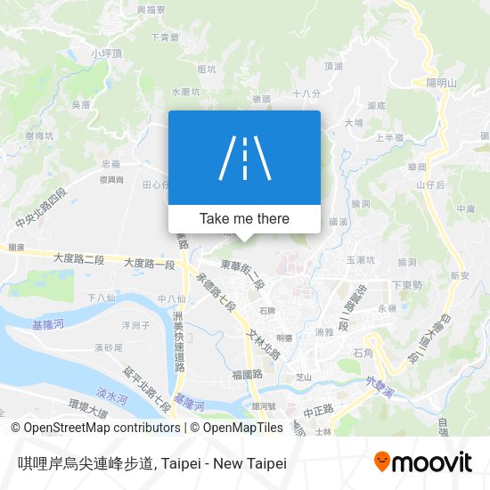 唭哩岸烏尖連峰步道 map