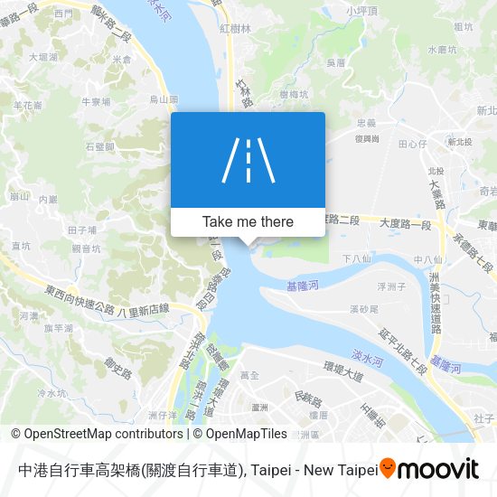 中港自行車高架橋(關渡自行車道)地圖