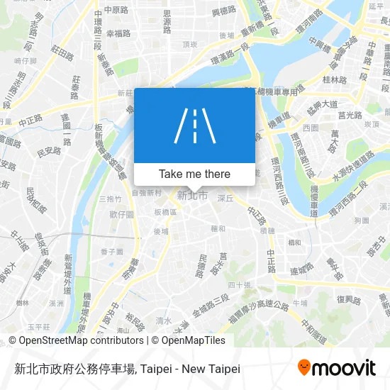 新北市政府公務停車場地圖