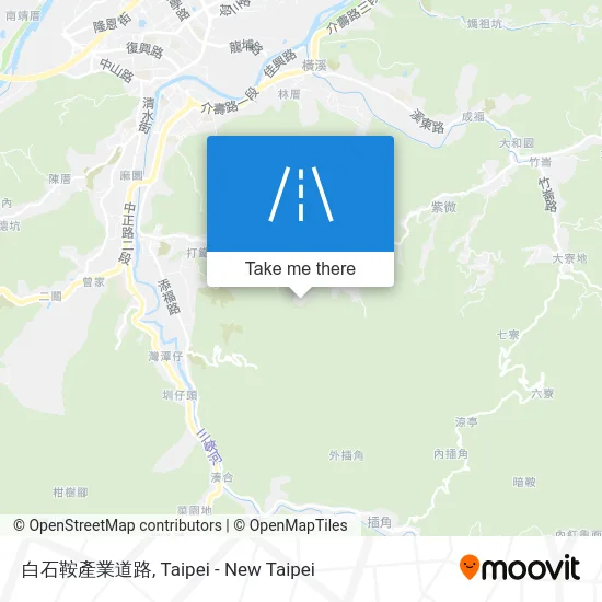 白石鞍產業道路 map