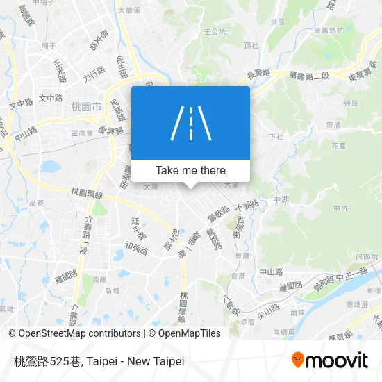 桃鶯路525巷 map