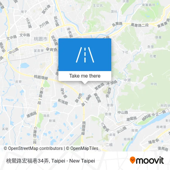 桃鶯路宏福巷34弄地圖