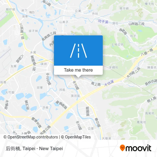 后街橋 map