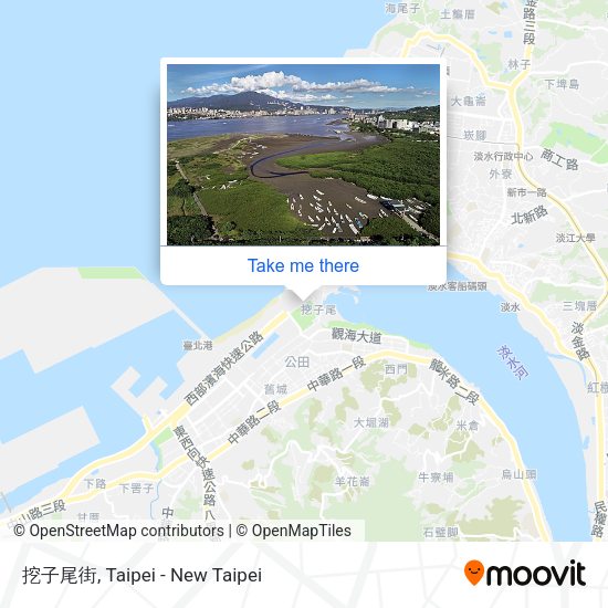 挖子尾街 map