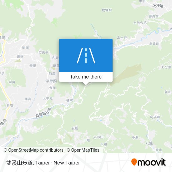 雙溪山步道 map