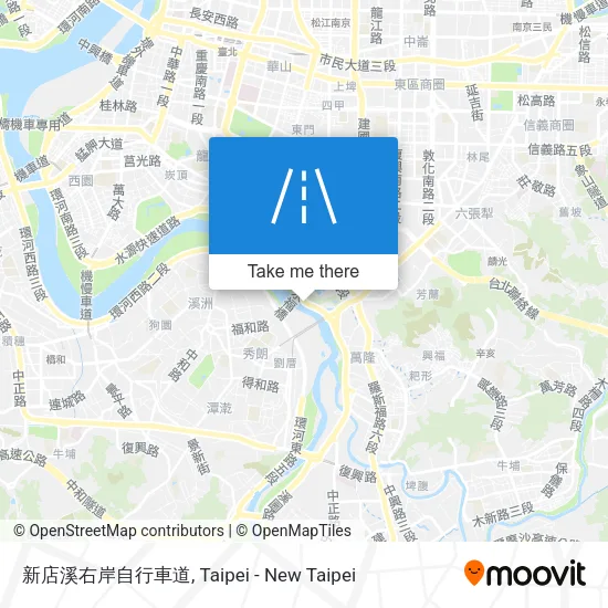 新店溪右岸自行車道 map