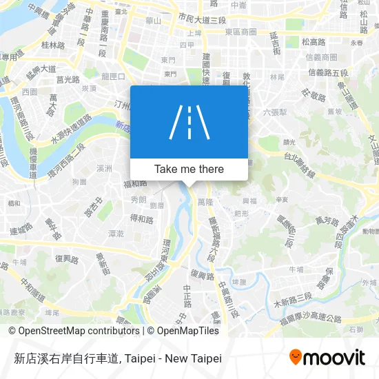 新店溪右岸自行車道 map