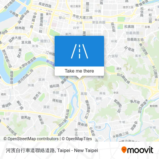 河濱自行車道聯絡道路 map